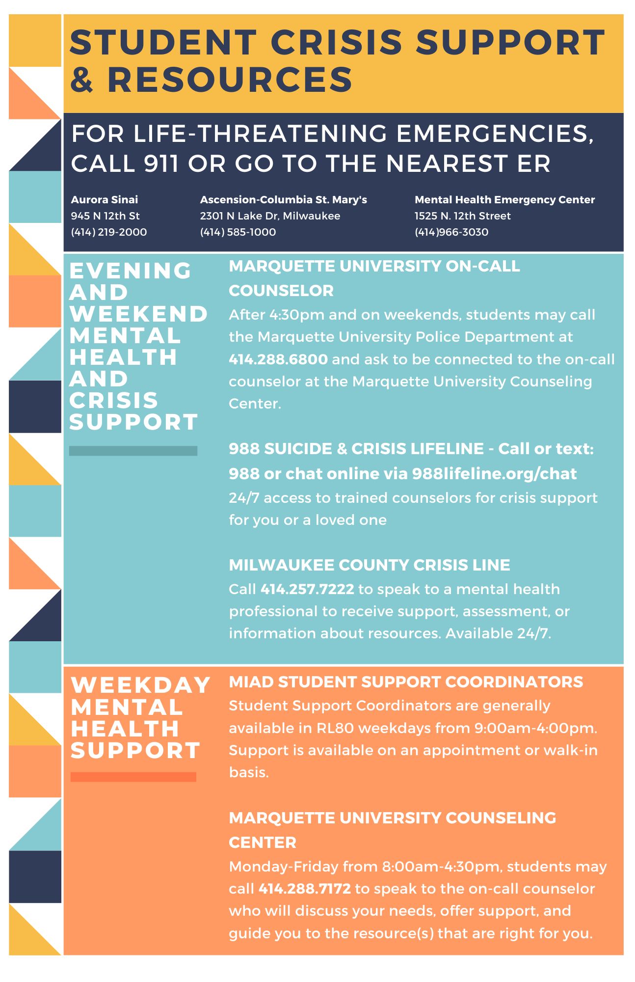 Crisis Support & Mental Health Resources For Students