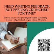 Writing Feedback Available from the ASC
