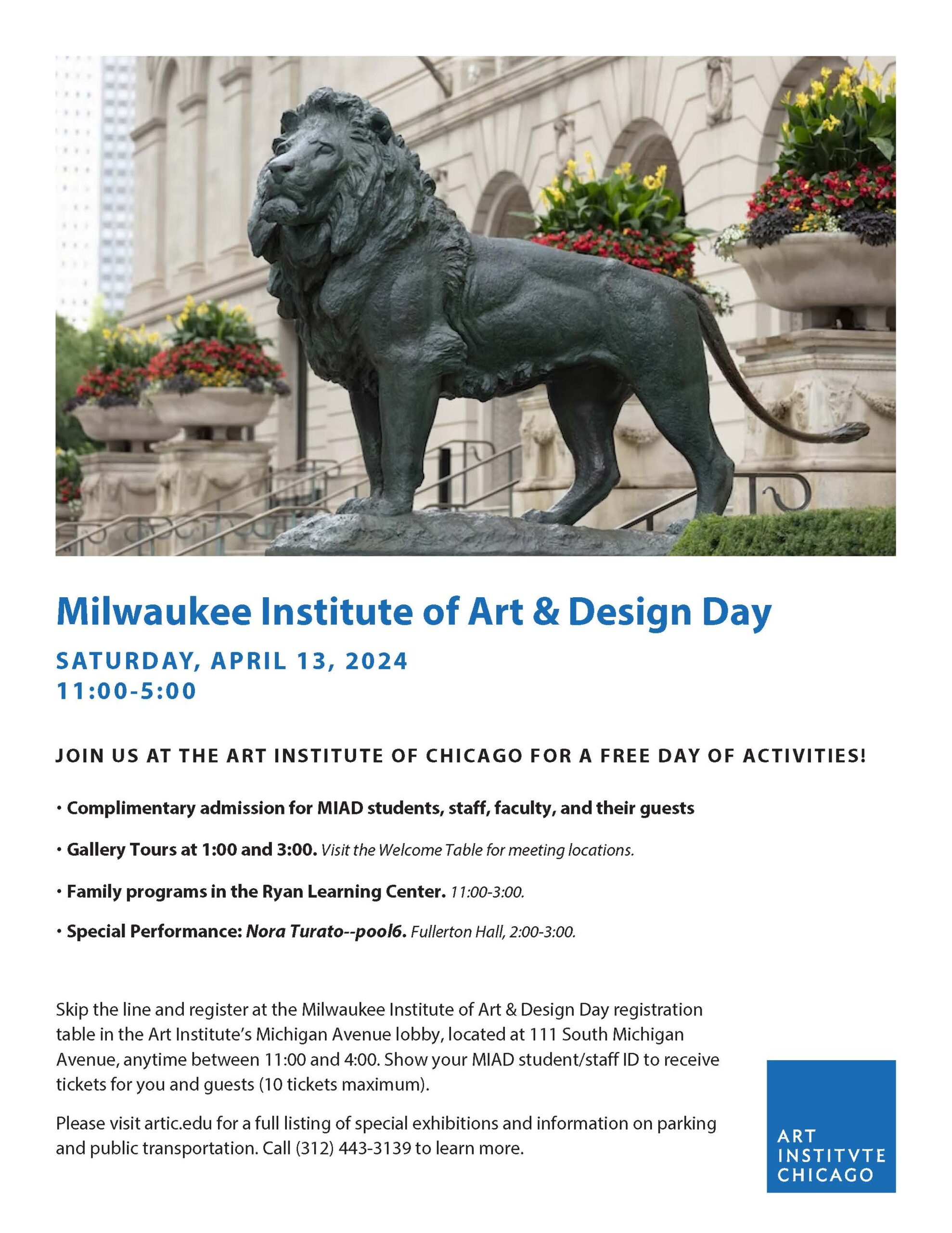 MIAD Day at the Art Institute Chicago! April 13