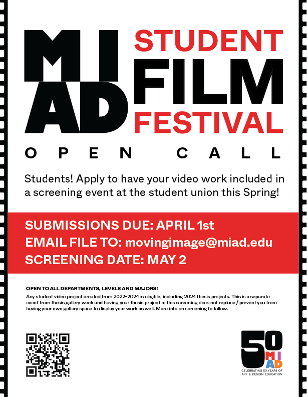MIAD Student Film and Video Festival Open Call