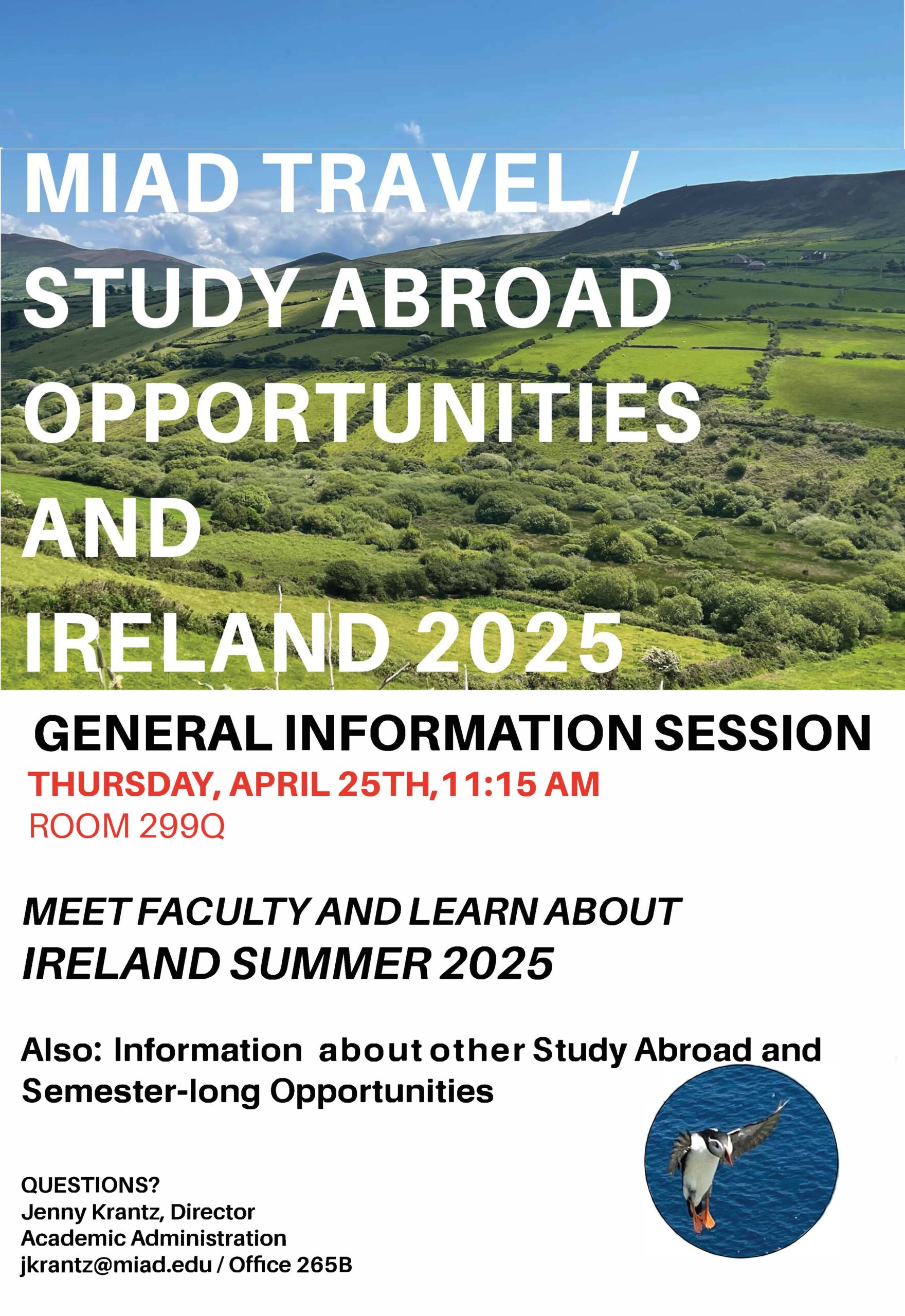 2025 Study Abroad Options at MIAD, April 25 meeting