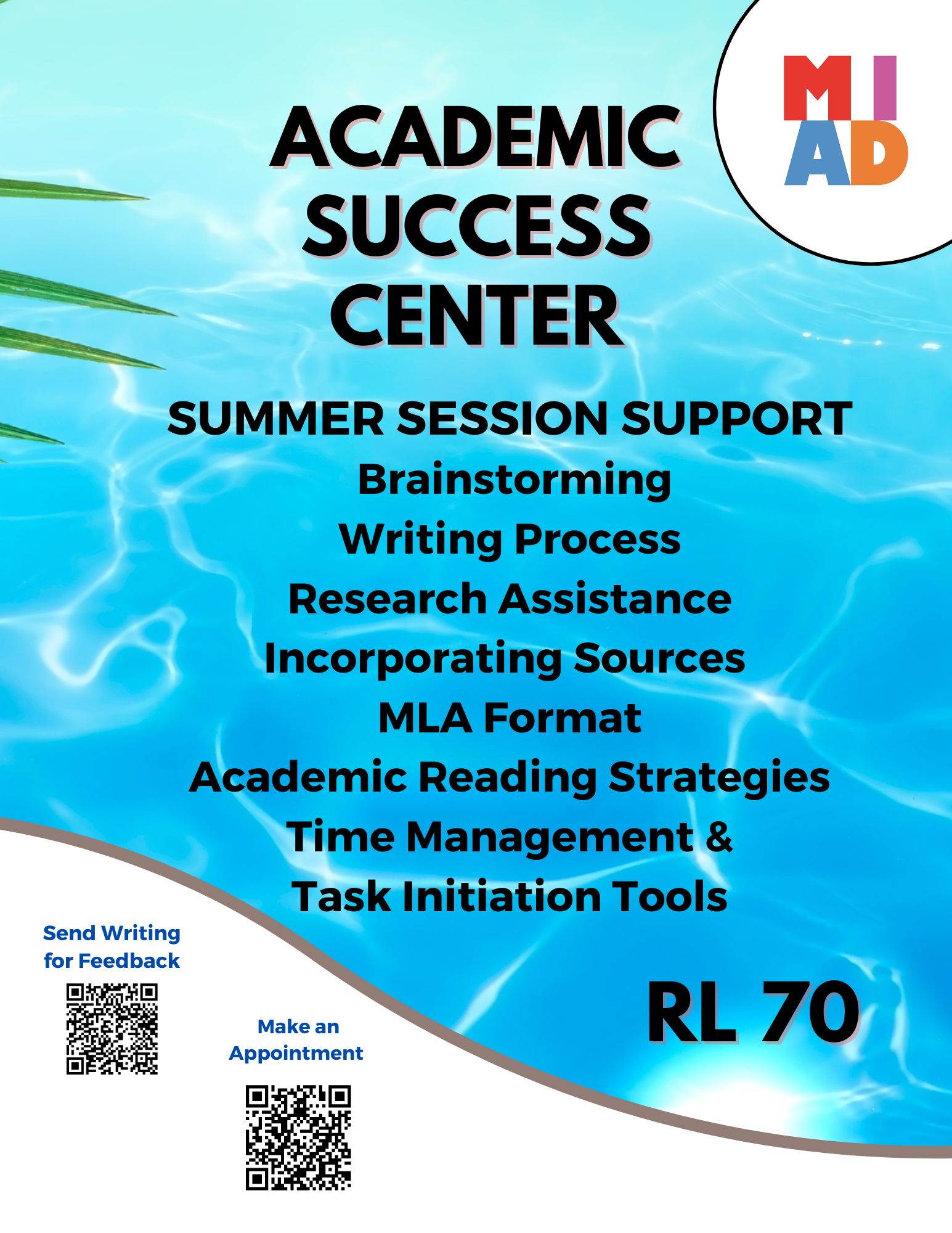 Summer Session Support Available in the ASC