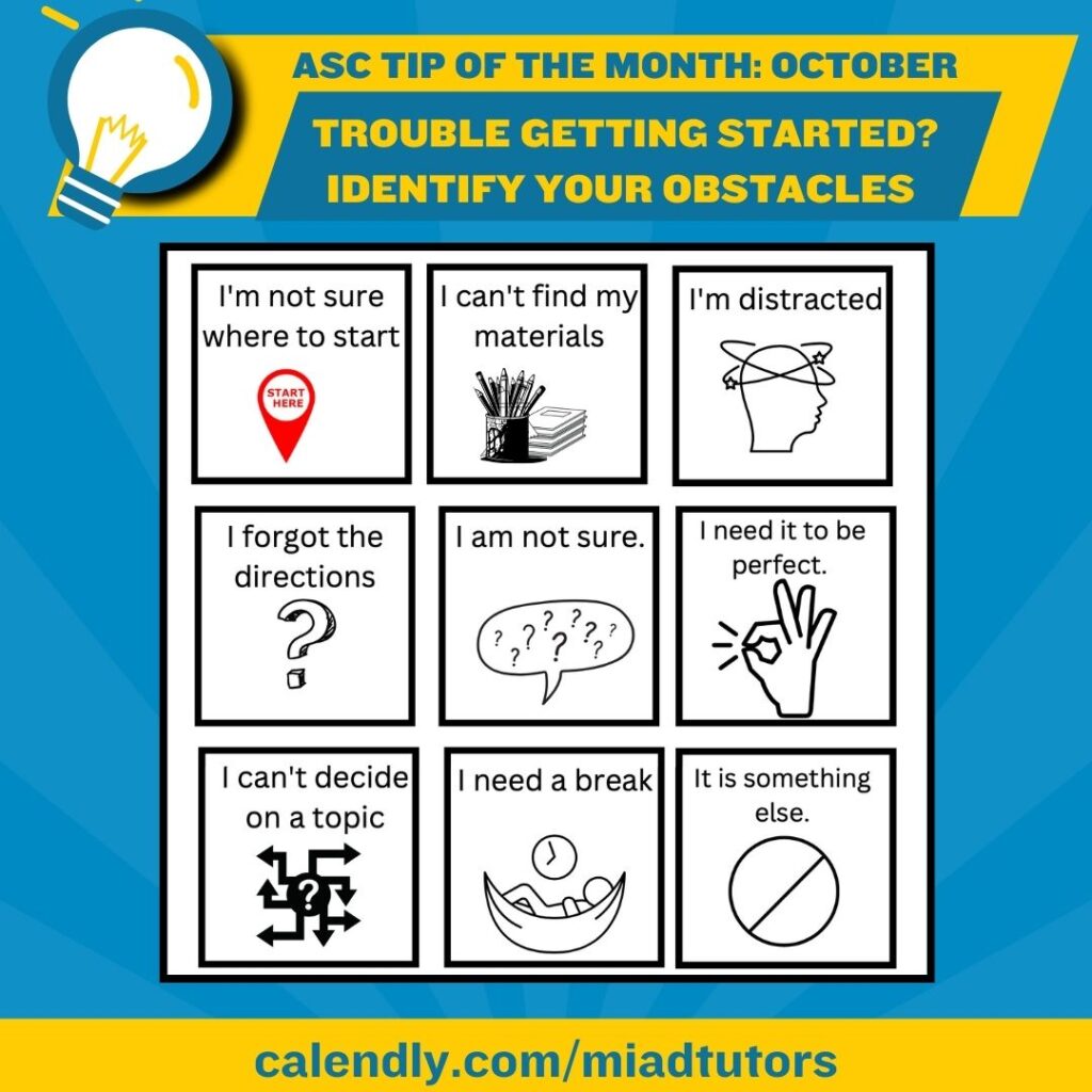 ASC Tip of the Month: Identify Your Obstacles