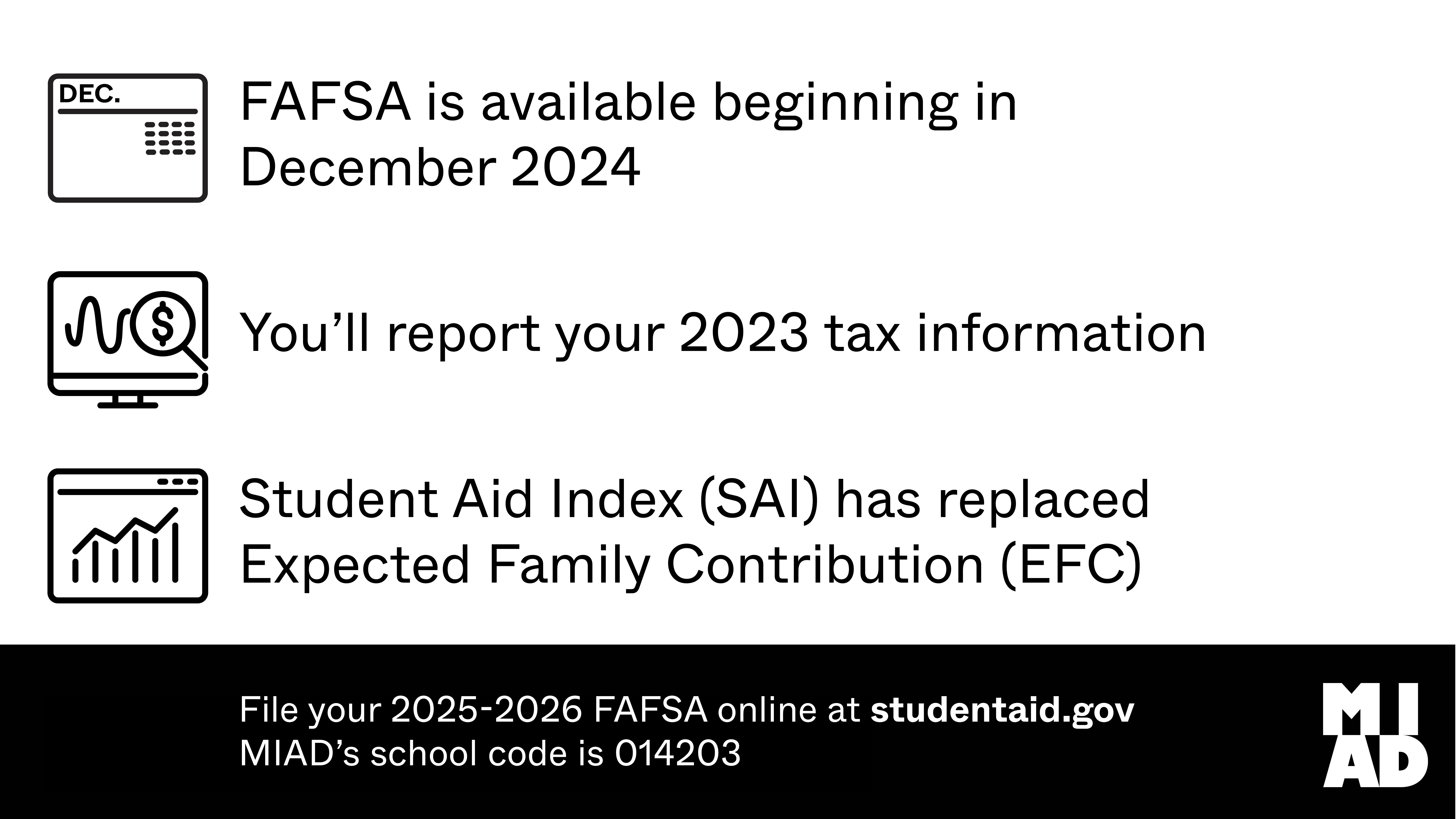 2025-2026 FAFSA is now Available!