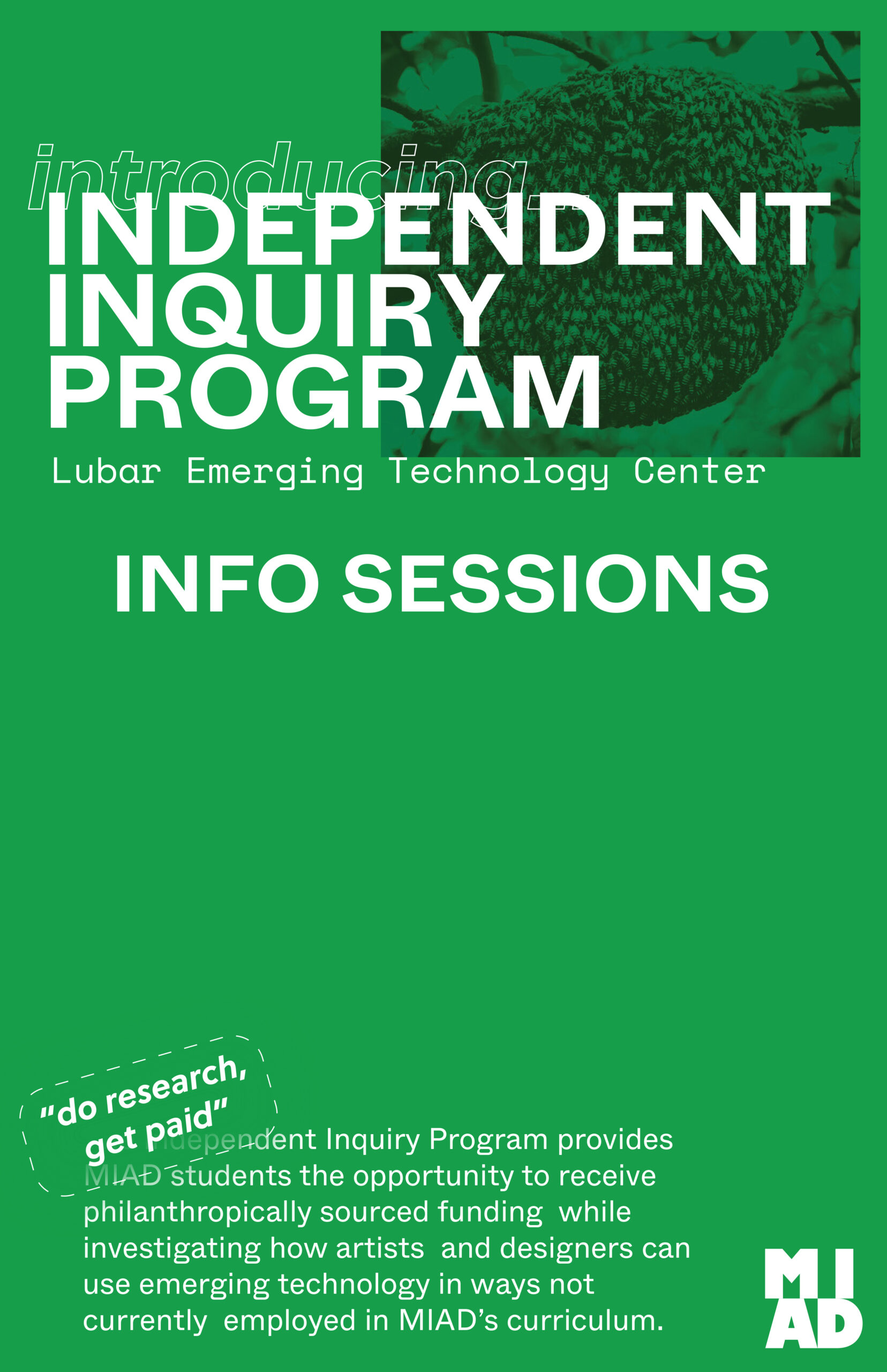 Info Sessions- Independent Inquiry Project, Nov. 21