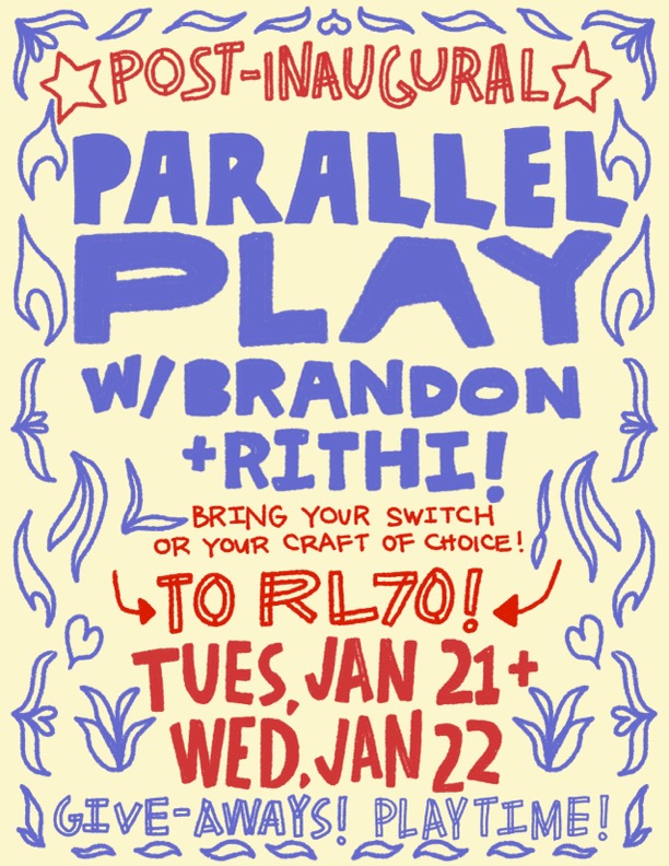 Parallel Play, Jan. 21