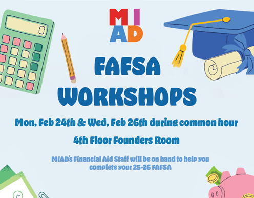 2025-2026 FAFSA Workshops, Feb. 24 & 26