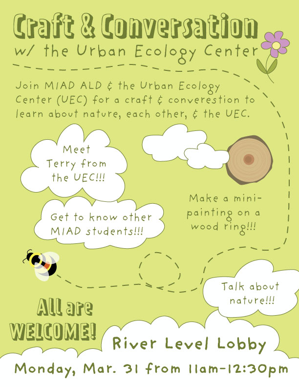 The Urban Ecology Center visits MIAD, Mar. 31