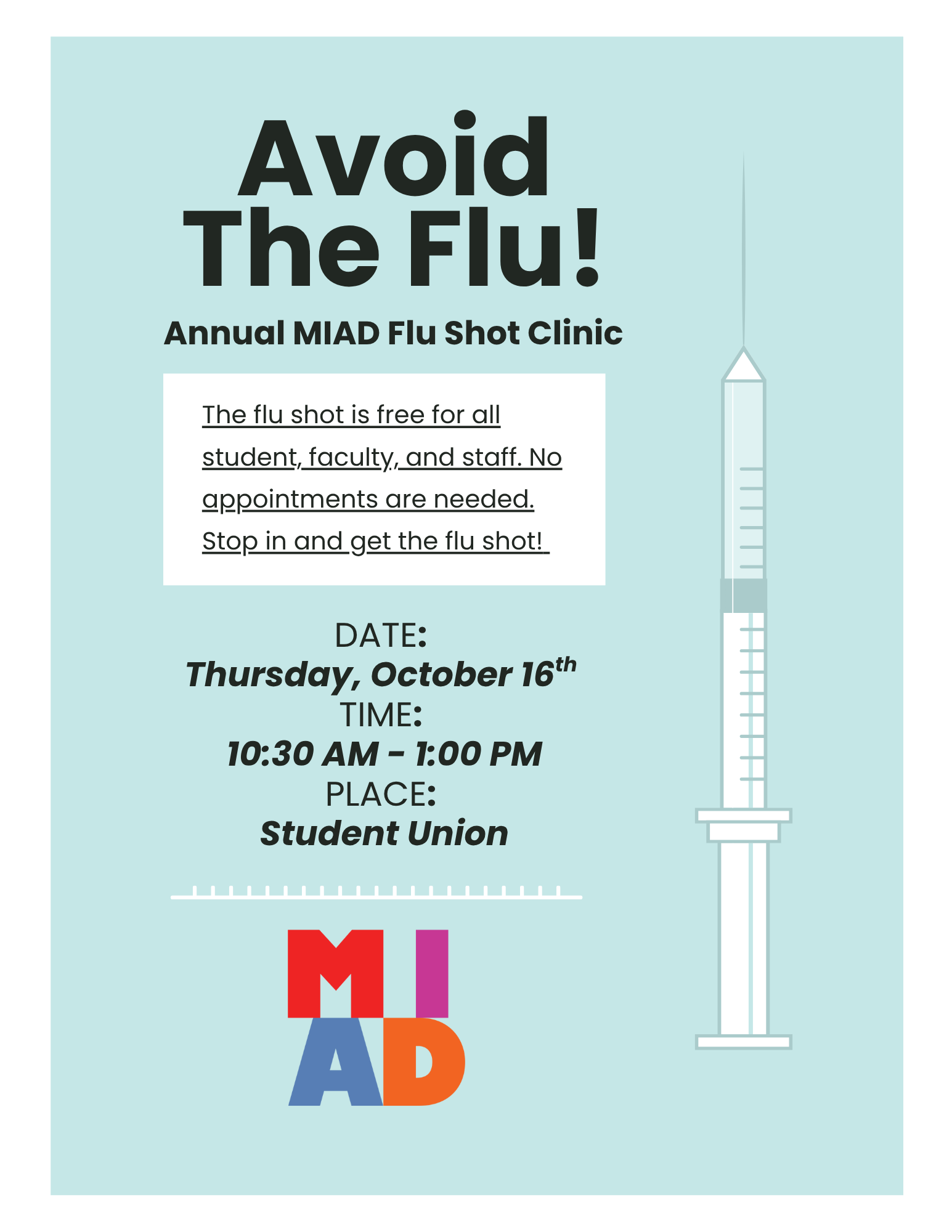 Annual MIAD Flu Clinic