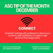 Final Weeks of the Semester!