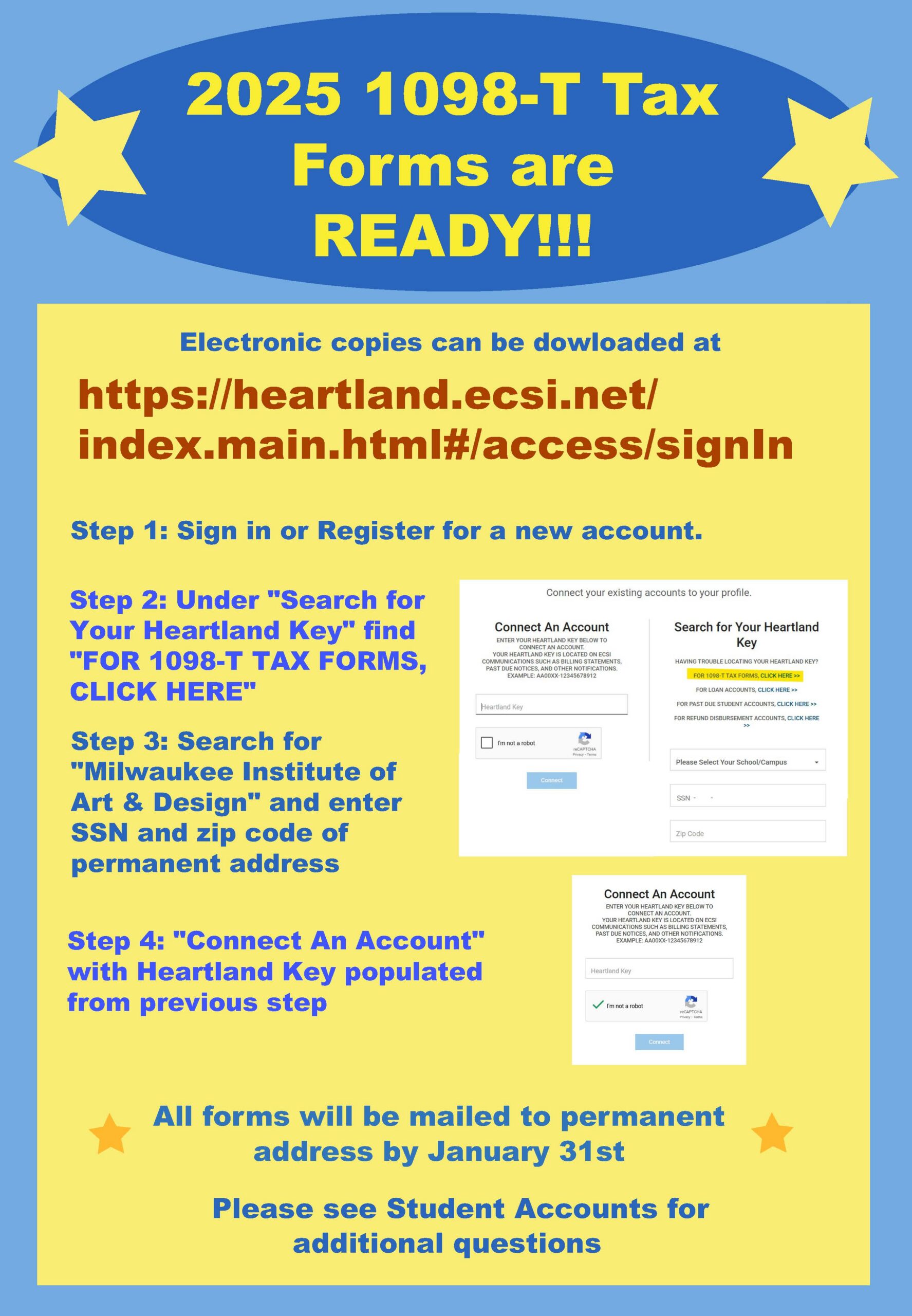 2025 1098-T Tax Forms are Ready!