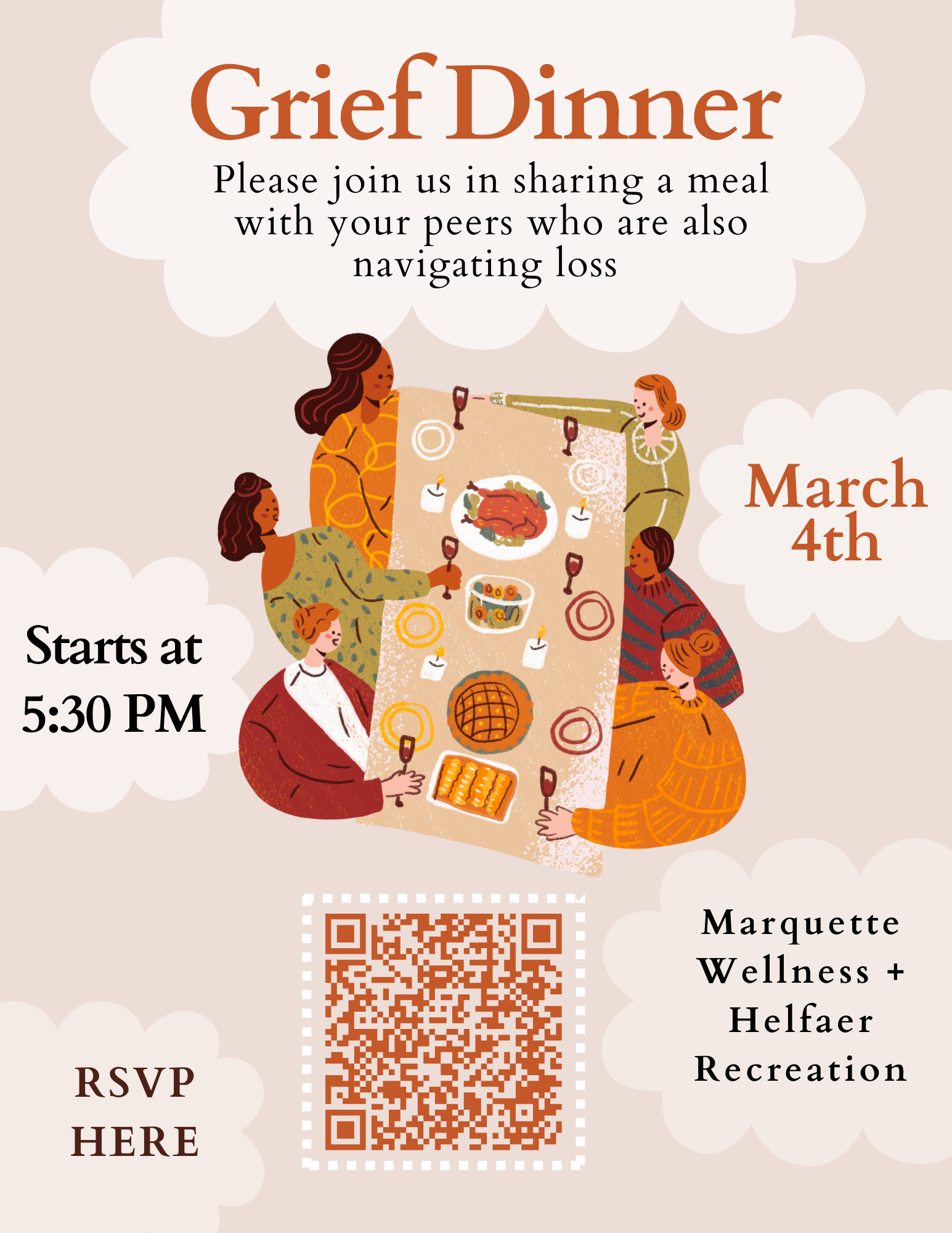 Grief Dinner, March 4