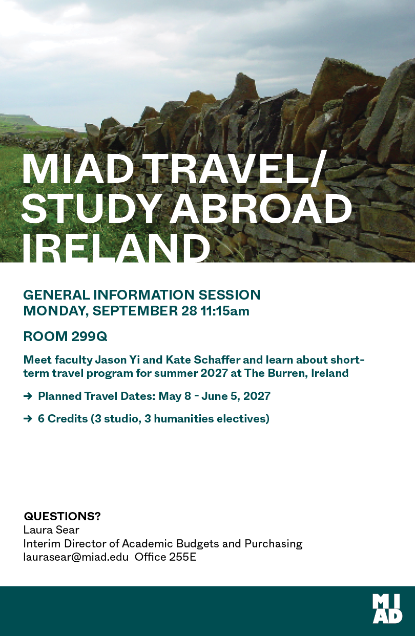 MIAD Ireland The Burren Info Session Sept. 28