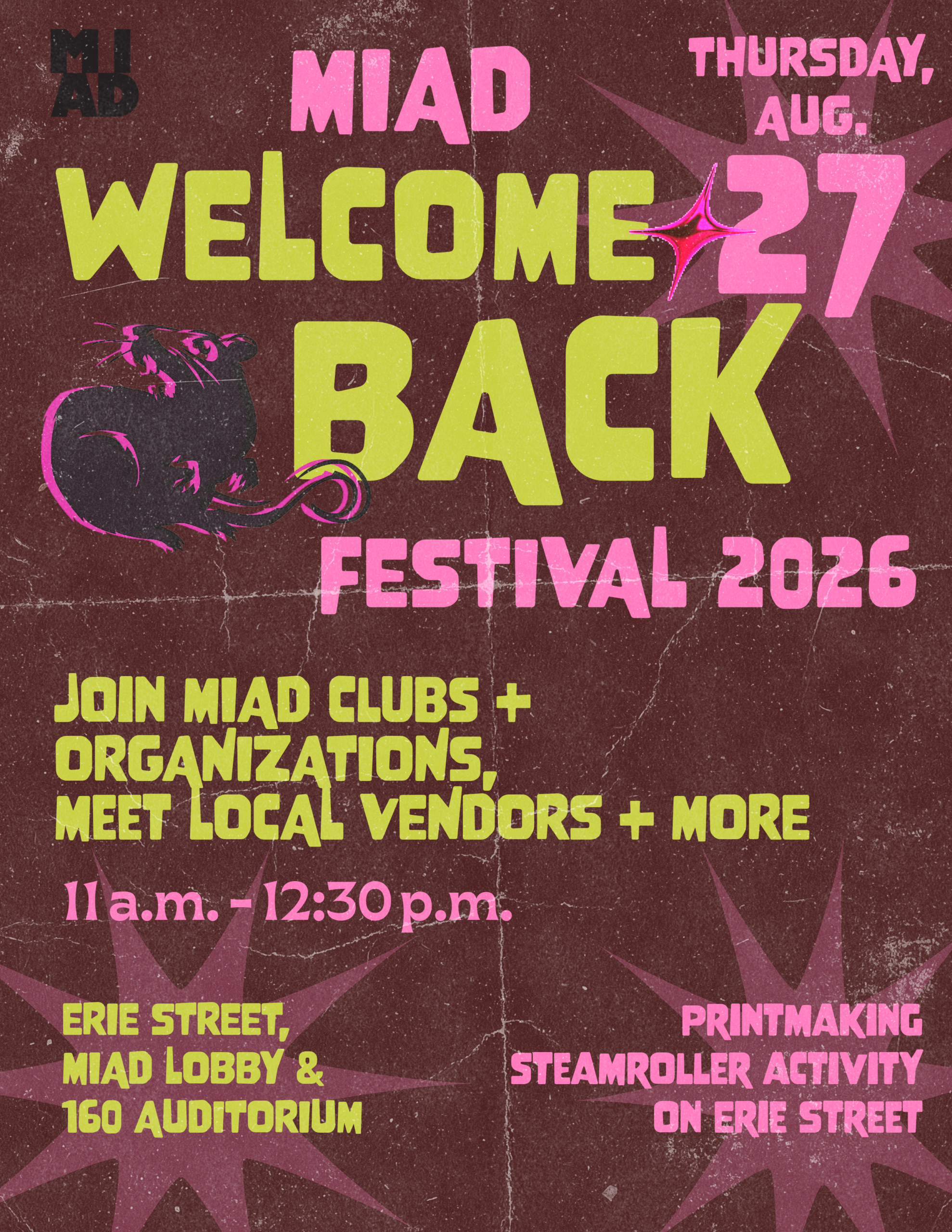 MIAD’s Welcome Back Festival – Thursday, Aug. 27