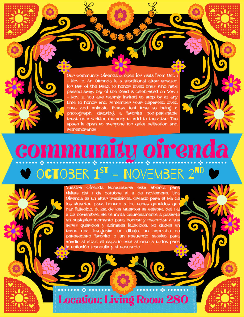 MIAD Community Ofrenda October 1st – November 2nd