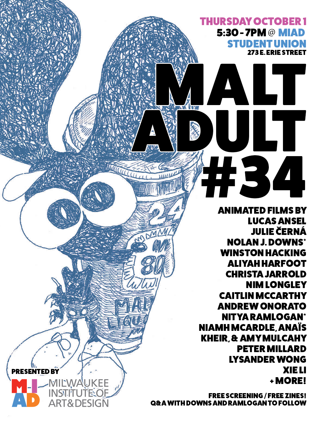 Malt Adult Animation Screening, Oct. 1